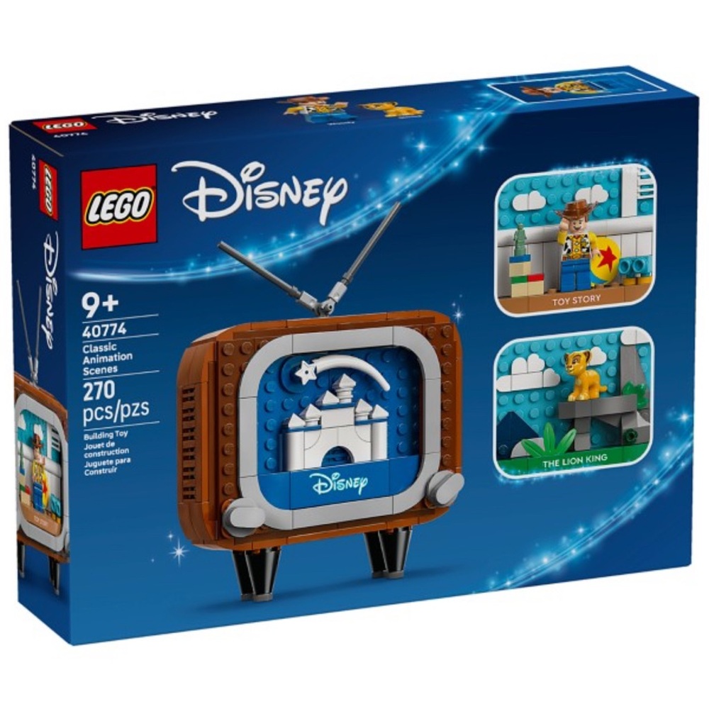 LEGO Disney Animation Scenes Set with Blue and Brown